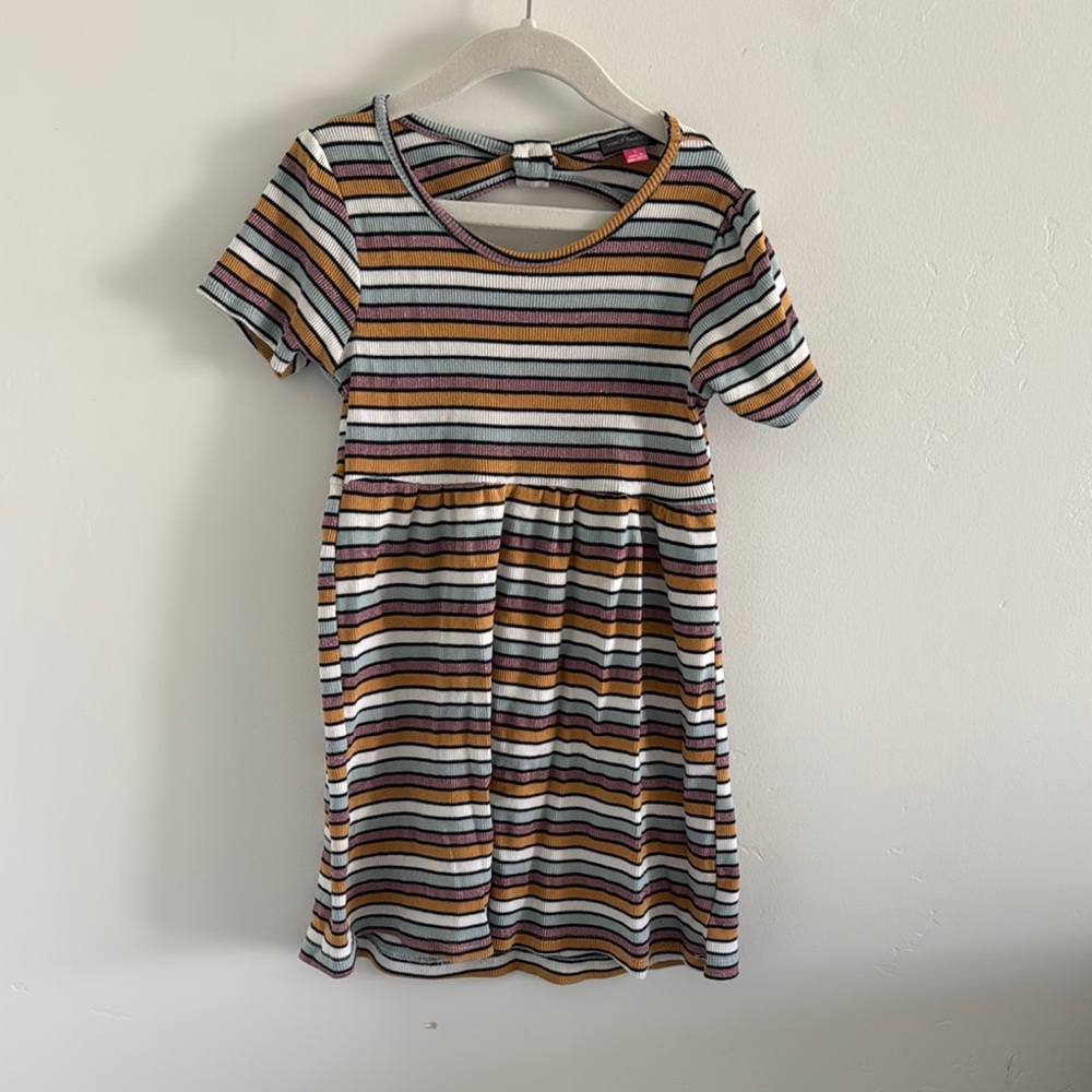 Vince Camuto Brown and White Casual Sundress